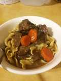 Pressure Cooker Beef with Noodles