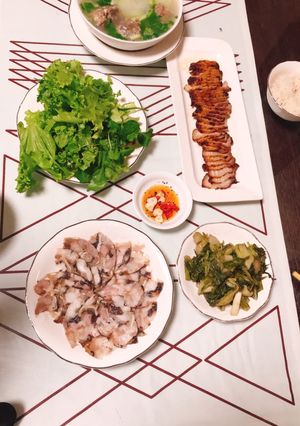Hình của món Giò xào tại gia.