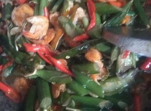 Foto resep Sayur lompong udang pedas