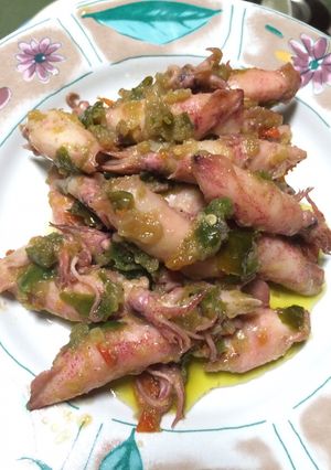 Foto resep Cumi asin cabe hijau uleg