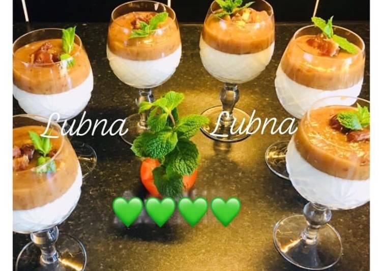 greek yogurt panna cotta with date puree recipe main photo
