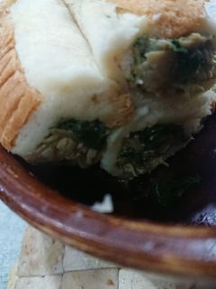 صورة لوصفة طبق التوست بالسبانخ و الدجاج