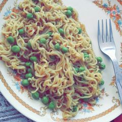 A picture of Maggi Matar Masala🍜.