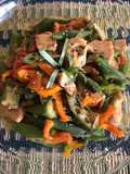 Stir-Fried Okra with Fermented Tofu and Chicken