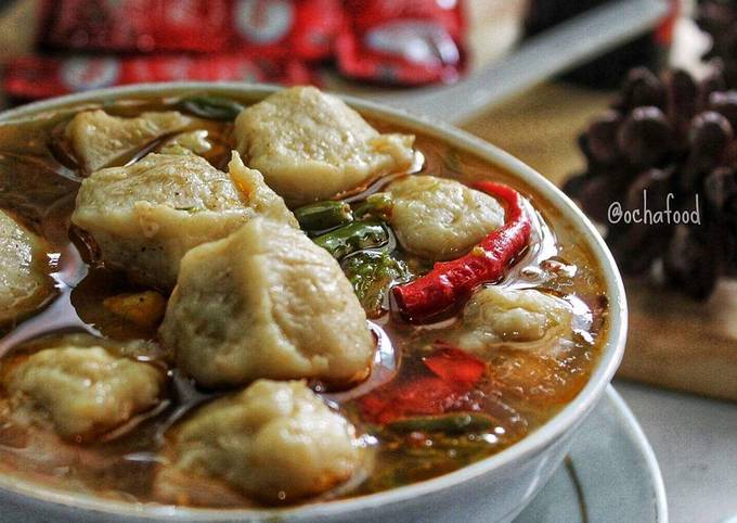 Resep Bakso Ayam Kuah Pedas Oleh Ochafood Cookpad