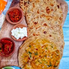 A picture of Sattu Paratha.