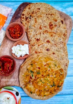 A picture of Sattu Paratha.