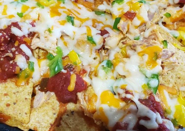 Recipe of Super Quick Homemade Buffalo Chicken Nachos!!!!