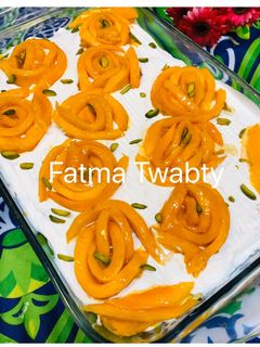 صورة لوصفة كنافه بالمانجو