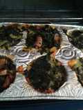 Muffins de espinacas con portobello y queso