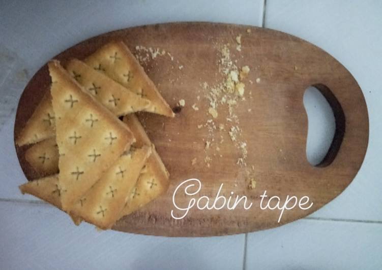 Resep Gabin Tape keju no tepung Anti Gagal