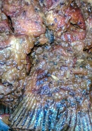 A picture of Rohu fish curry.