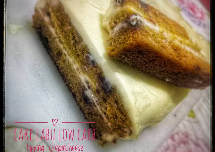 Cake Labu Low Carbs Topping Creamcheese