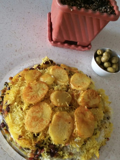 عکسی از دستور انار پلو