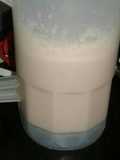 Malteada de fresa y chocolate