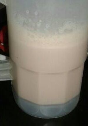 Una foto de Malteada de fresa y chocolate