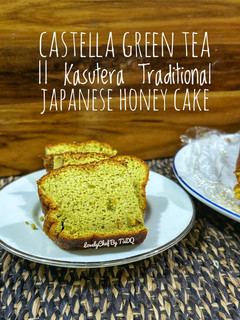 Foto resep Castella Green Tea || Kasutera Traditional Japanese Honey Cake