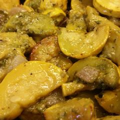 A picture of Saute Squash w/ Pesto.