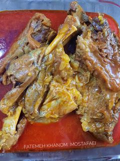 عکسی از دستور چلوگوشت ③