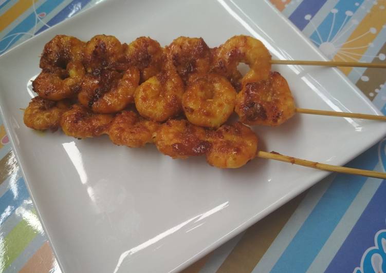 Bagaimana Membuat Udang bakar teflon simpel yang Bisa Manjain Lidah