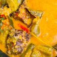 IKAN PARI ASAP&TERONG HIJAU SANTAN PEDAS (Mangut/genjong)