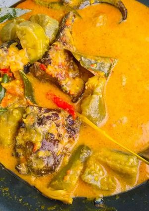 Foto resep IKAN PARI ASAP&TERONG HIJAU SANTAN PEDAS (Mangut/genjong)