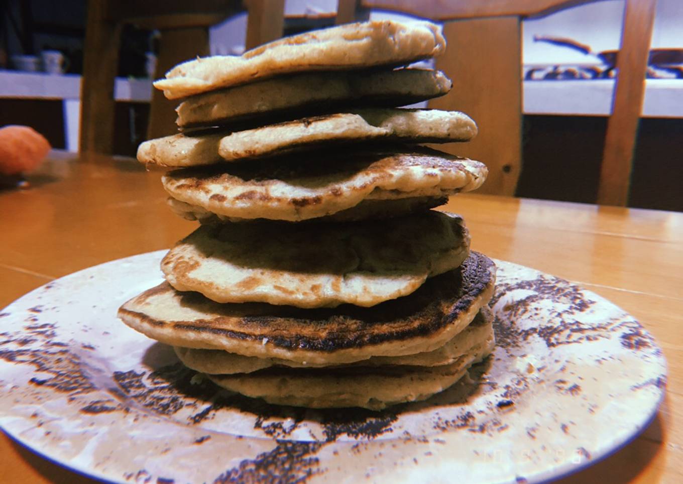 Hot cakes de avena y plátano