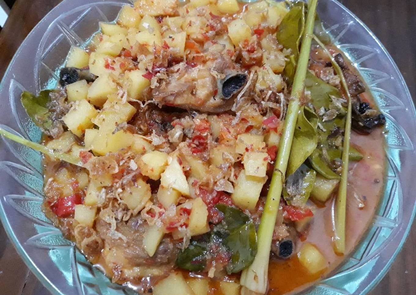 Ayam Kentang Goreng Balado