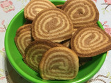 Galletitas marmoladas espiral