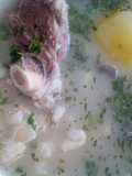 Caldo de cordero con mote