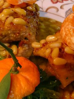 Una foto de Secreto iberico con salsa de mandarina!