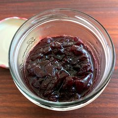 A picture of Cherry Jam made with Canned Cherries.