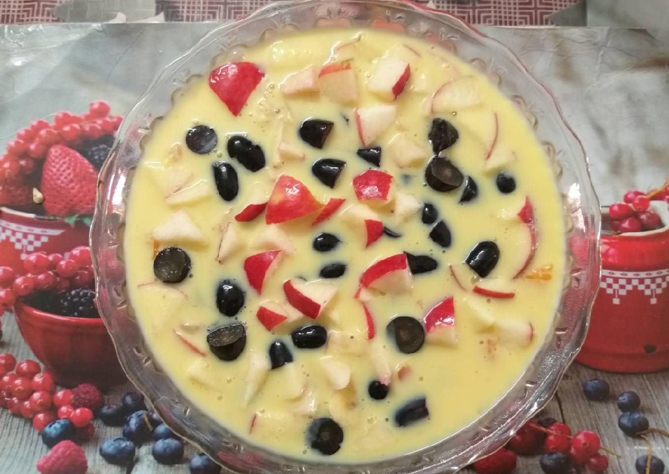 Vanilla Fruit Custard