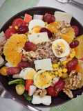 Salada de Atum (com uvas e laranja)