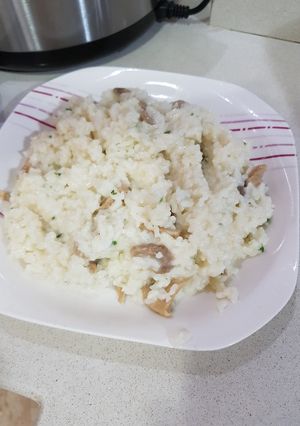 Foto principal de Risotto de champiñones light en olla programable