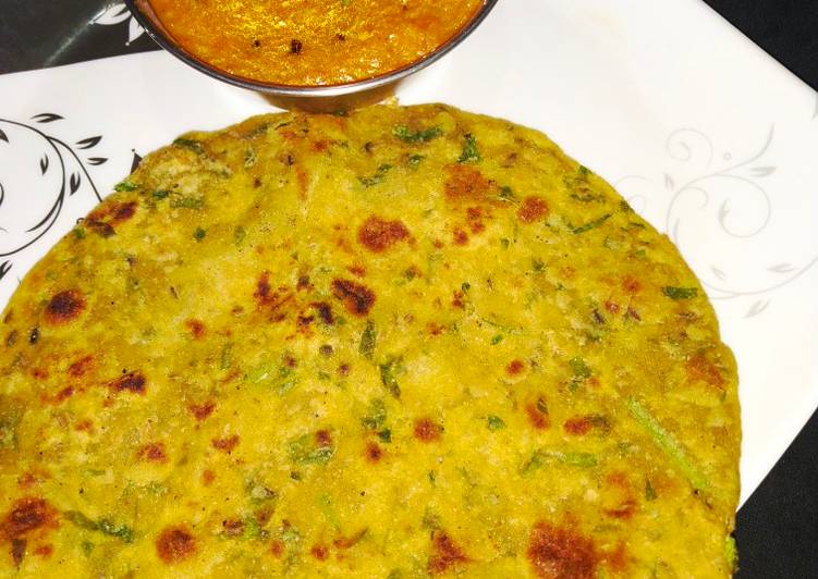 Spinach paratha