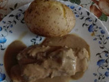 Costilla de ternera con patata al vapor