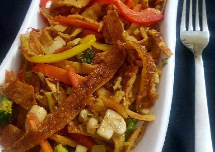 Steps to Make Perfect Masoor Cheela Noodles