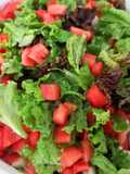 Ensalada de lechuga, tomate y pepino
