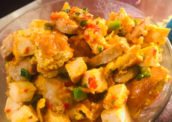 Ini dia! Resep gampang bikin Sambal telor dadar  enak