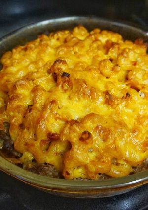 Foto resep Burger and Pasta Pie