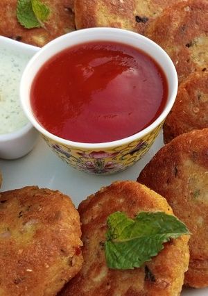A picture of Crispy Aloo Tikki ❤🤤.