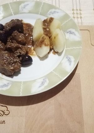O poză a rețetei Ficat de vițel cu măsline.