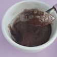 Coulant/volcán de chocolate sin gluten al microondas