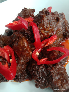 Foto resep Rendang daging bumbu instan