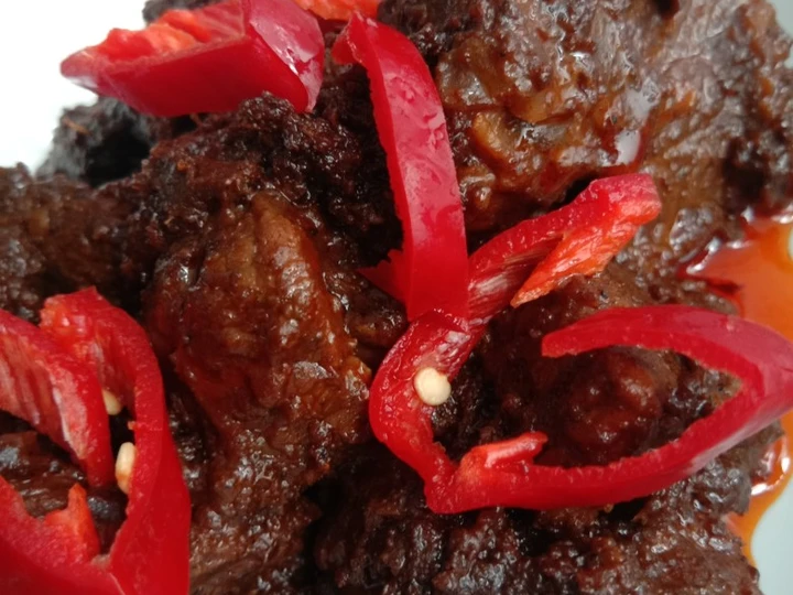 Cara Mudah Membikin Resep Rendang daging bumbu instan yang  Bikin Ketagihan Anti Ribet, Uenak Banget