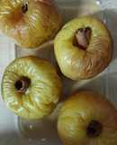 Manzanas "asadas" al microondas con eritritol