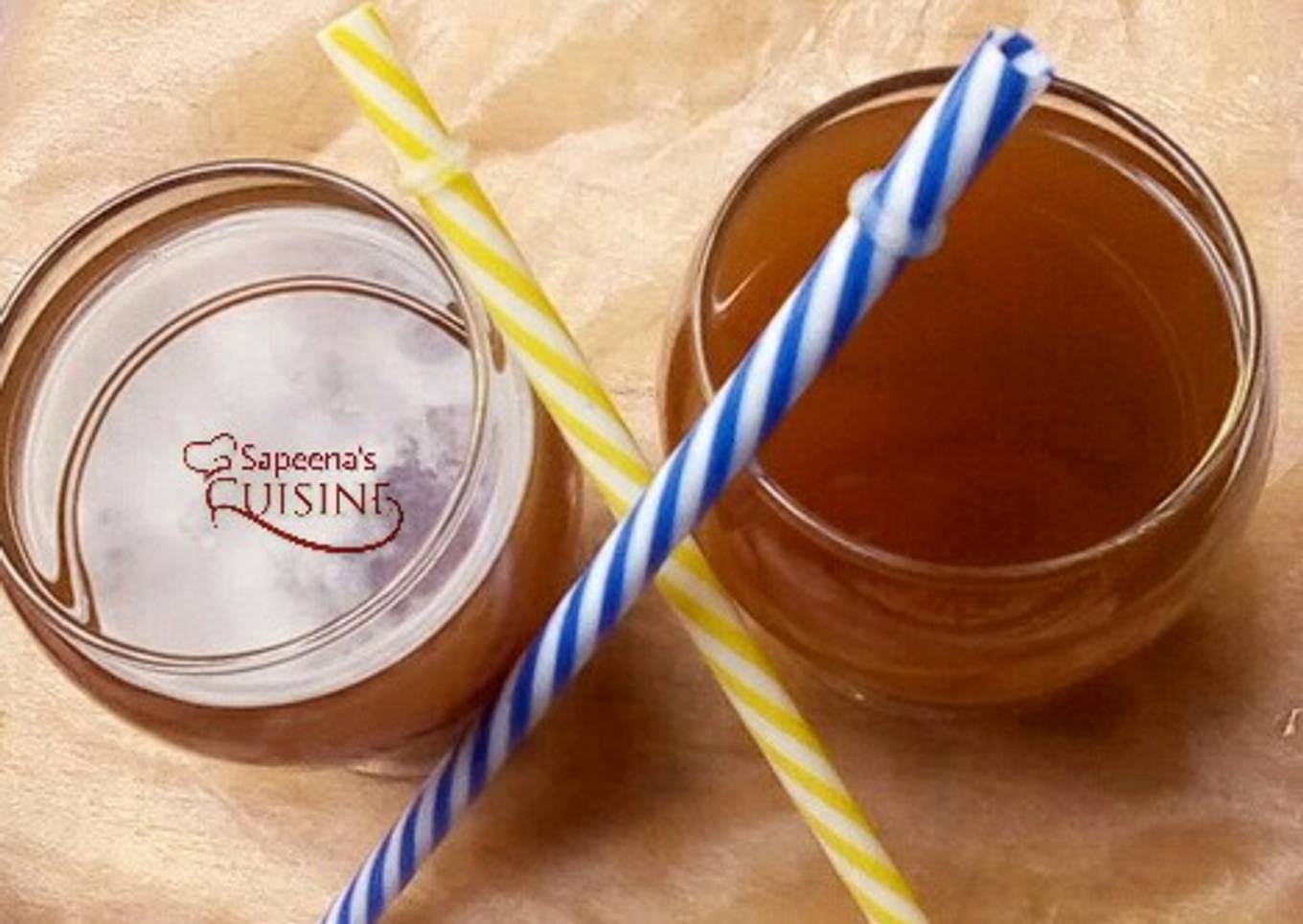 Caramel mojito mocktail