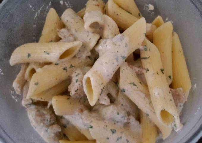 Penne chicken mushroom cream-classic Recipe