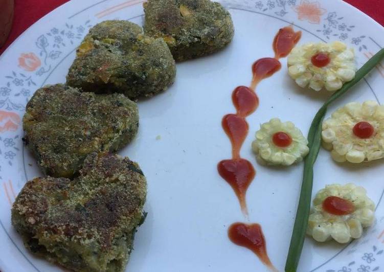 Recipe: Yummy Smoky hariyali corn kebab